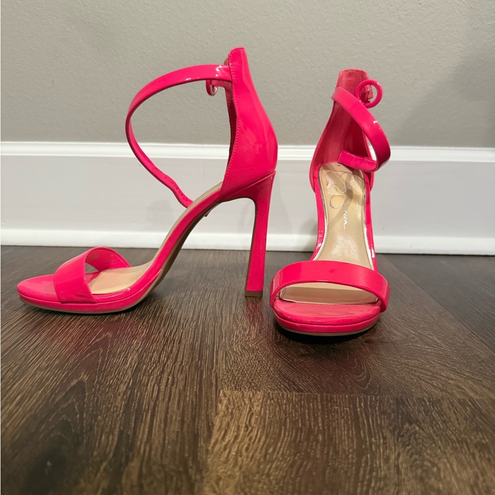Pink Strappy Heels